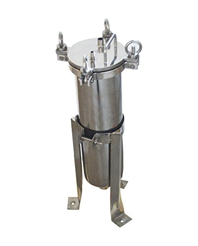 #4 Bag Filter Housing 304 Stainless Steel Filter Solid-Liquid Separation Tool 120PSI Industrial Sock Filter 1" Fnpt in/Out Bag Water Filter Purification Equipment