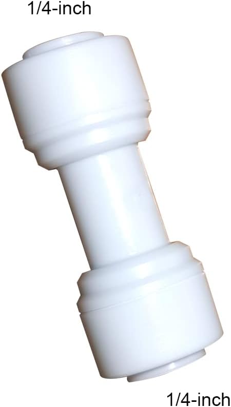 1/4 inch O.D. Tube Straight Union Quick Connect fittings RO Water Filters set of 10.