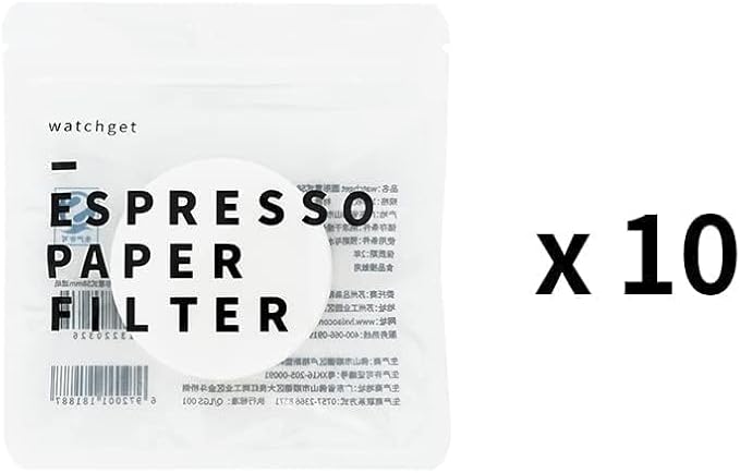 watchget 53mm Espresso Paper Filters - 1000 Pcs Unbleached Coffee Filter Papers for Espresso Machine, Puck Screen, Compatible with 54mm Portafilter Baskets
