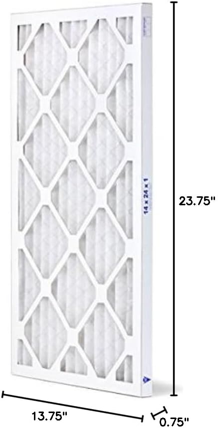 14x24x1 Furnace Filter MERV 11 PREMIUM ALLERGY Pleated Furnace Air Filter - Made in the USA - Box of 6 by AIRX FILTERS WICKED CLEAN AIR.