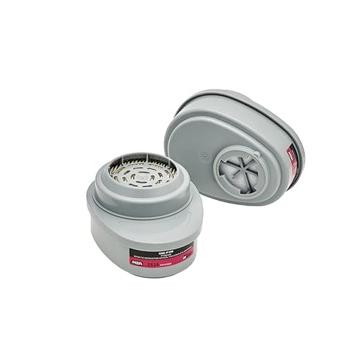 MSA 815641 Advantage Respirator Cartridge - Iodine Vapor/P100 (GMI), Quantity: 2 per Pack, Chemical and Combination Air-Purifying Respirator Cartridge