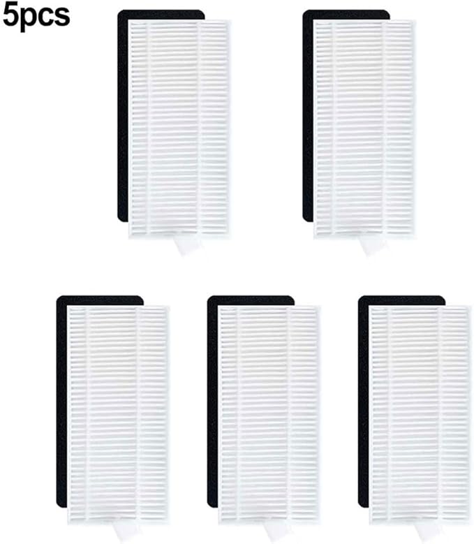 Replacement Filter for Thamtu T21 Robot Vacuum, Washable and Reusable HEPA-Style Air Purifying Filter, Removes of Dust Particles Down to 0.3 Microns, 5-Pack