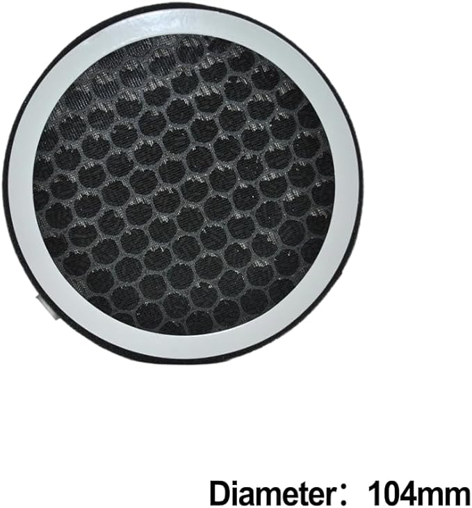 HEPA and Activated Carbon Composite Air Filter for PVC Pipes, Designed to Capture Smoke, Dust, and Harmful Particles in Air Outlet Systems (104mm)