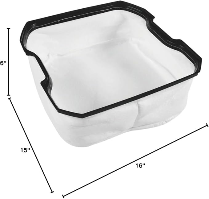 Fein Permanent Filter Bag for Fleece Filter Bag Replacement - High-Capacity, Excellent for Dust Control in Turbo I and II Dust Extractors - 31345064010