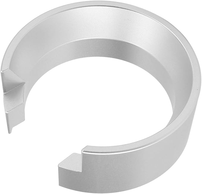 58mm Espresso Dosing Funnel, Lightweight Aluminum Portable Filter Funnel, Compatible with 58mm Portafilter (Silver)