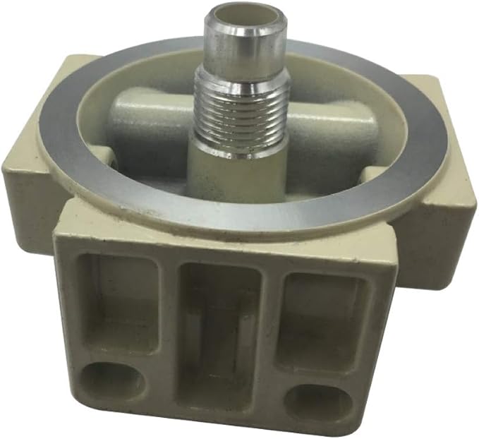 iFJF R12T Fuel Filter Base NPT ZG1/4-19 Automotive Parts with Fittings Replacement for 120AT S3240 Diesel Engine(Includes 2 fittings,2 plugs)