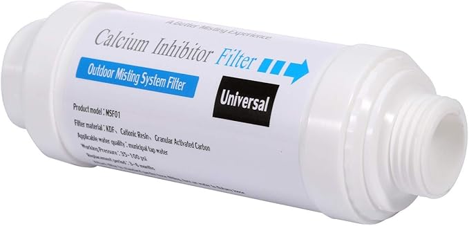 CozyCabin Pack of 2 Mist Calcium Inhibitor Filter Outdoor Misting System Filter, Prevent Nozzles Clogging for Garden Patio Mister