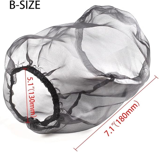 Car Intake Filter Mesh Cover Polyester Cloth Oilproof and Dustproof Cover Cold Air Filter Protector Cover Rain Sock Protective for Motorcycle Automotive (Type B Purple)