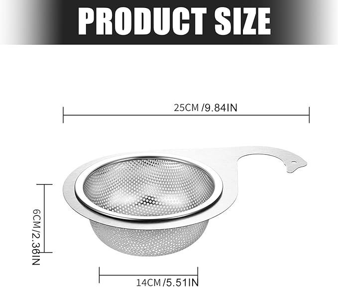 Stainless Steel Sink Faucet Hanging Organizers Strainer Basket for Effective Wet Dry Sorting and Produce Preparation Compacts Kitchen Garbage Strainer