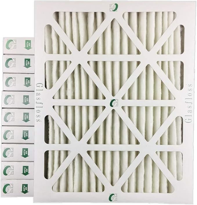 Glasfloss ZL 16x20x2 MERV 13 (FPR 10) 2" Inch Air Filters for AC and Furnace. Case of 12. Actual Size: 15-1/2 x 19-1/2 x 1-3/4