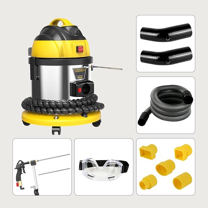 HTS558 Walnut Blaster Machine, Valve Carbon Deposits Cleaner for Automotive Engine Intake & Valvetronic System, 110V/220V Walnut Blasting Cleaning Machine,Walnut Shell Sand Blasting Cleaner Tool