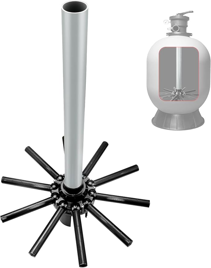 SX244DA Lateral Assembly with Center Pipe Compatible with Hayward s244t Sand Filter Tank, Threaded Lateral Assembly for Hayward S244TC, S270T, S270T2, Spa Pool Sand Filter Replacement Parts