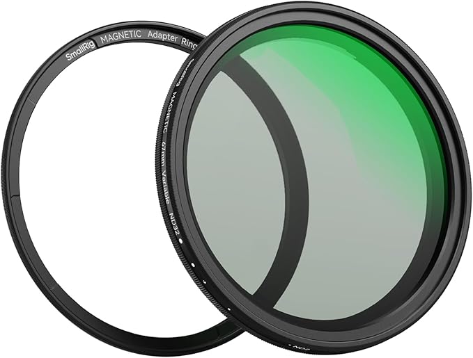 SmallRig 67mm Magnetic Variable ND Filter ND2-ND32 (1-5 Stops) + 67mm Threaded Filter Ring, No X Cross HD Optical Glass Waterproof Scratch Resistant Magnetic Adjustable Neutral Density Filter - 4581