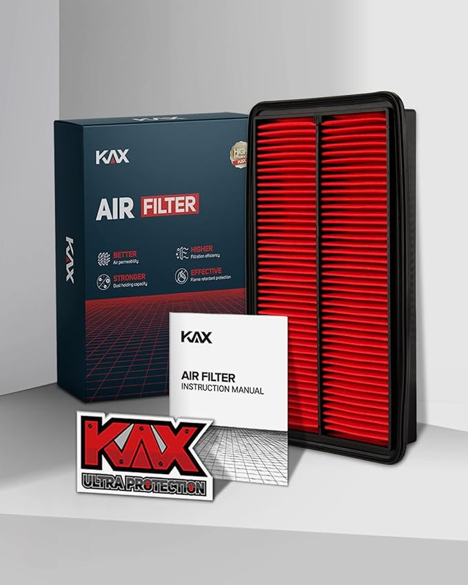 KAX Premium Engine Air Filter, GAF005 (CA10013) Replacement for Acura, Honda Models | MDX 2007-2009, Odyssey 2005-2010, Pilot 2009-2015, 200% Longer Life