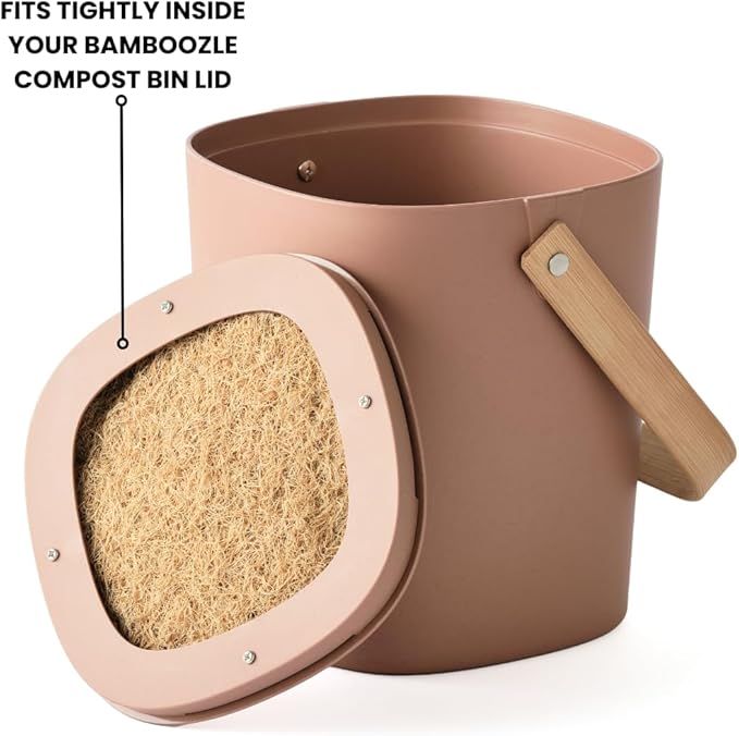 Bamboozle - Plant-Based Filter Set for Your Composter | Set of 6 Filters for The Bamboozle Compost Bin | One Year of Filters | Dishwasher Safe