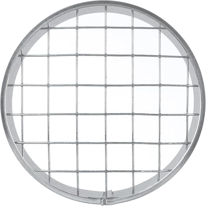 Repa Market Ø4 Inch Duct Cover – Galvanized Steel Round Duct Cap with Mesh Screen – HVAC Exhaust or Intake Vent – Exterior Pipe Air Outlet – Spiral Ventilation Ducting Metal End Plug