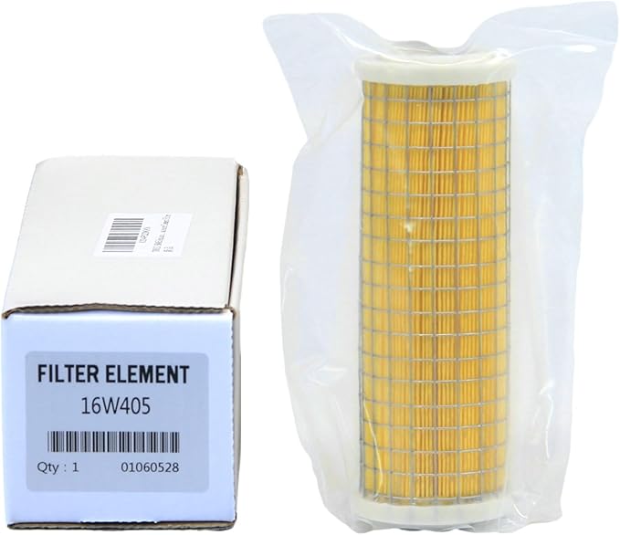 16W405 Element Filter Automatic Drain, 3 Micron, 5”Tall x 1.6”OD X 1”ID Compatible with Sharpe Air Filtration System 22601 Series B 705FC, GRACO, Dryaire filter-drying, Compressed (Pack of 1)