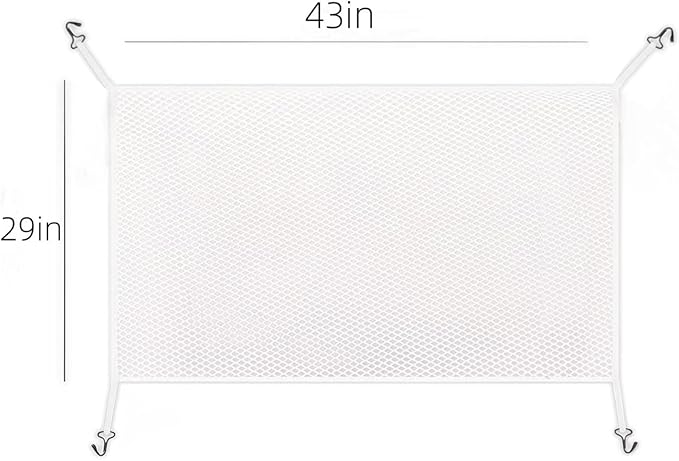 Car Grill Mesh – Premium Bug Screen for Automotive Grille, Radiator Protection, Debris Prevention with Durable Net (White)