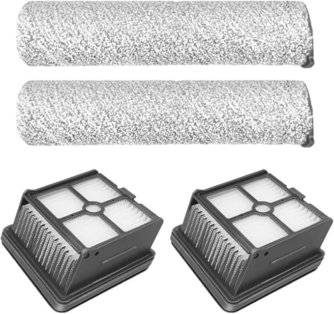 Hand-held Floor Scrubbers Roller Brush Hepa Filter Parts。Compatible For Tineco Floor One S3 / IFloor 3 。Wet Dry Vacuum Cleaner Replacement Spare (Color : Set E)
