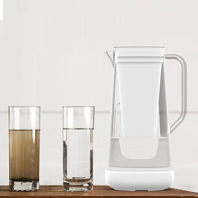 MARRIOTTO Water Filter Replacement for LS Home Dispenser - 18/7 Cup Pitcher, 2 Membrane Micro Filter and 4 Activated Carbon + Ion Exchange Filter