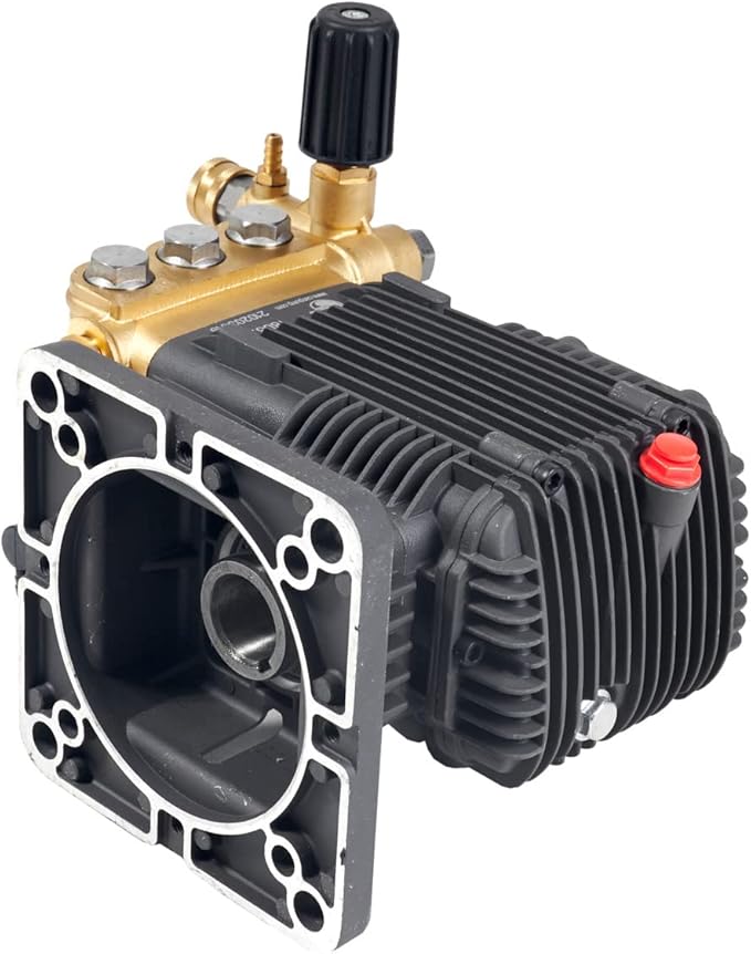Canpump 2000 PSI 3.5 GPM Pressure Washer Pump Assembly w/ 5 HP 240V Motor – Triplex Plunger Power Washer Pump, External Unloader, Commercial Equipment Wash, Fleet, Farm & Workshop Cleaning