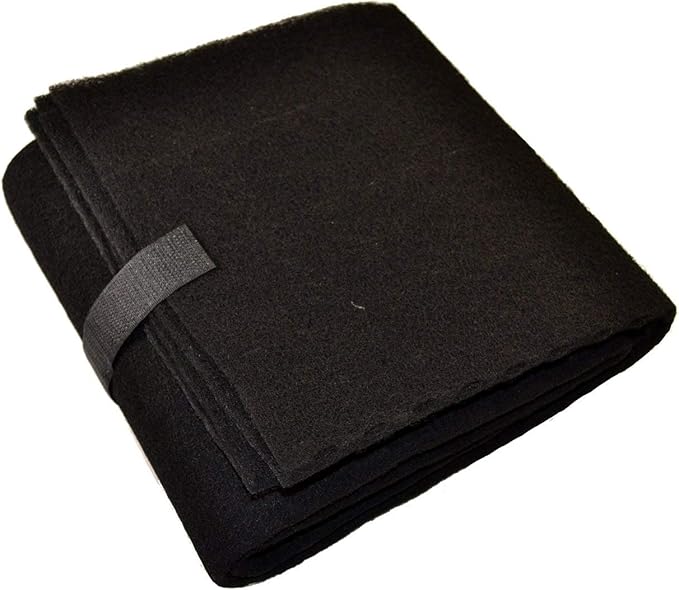 HQRP 1x Activated Carbon Filter Pad Cut To Fit Air Filter Roll for Improved Filtration - Universal Carbon Sheet for Air Purifier, Furnace, AC, Range Hood, 3D Printer, and Odor/VOC Control