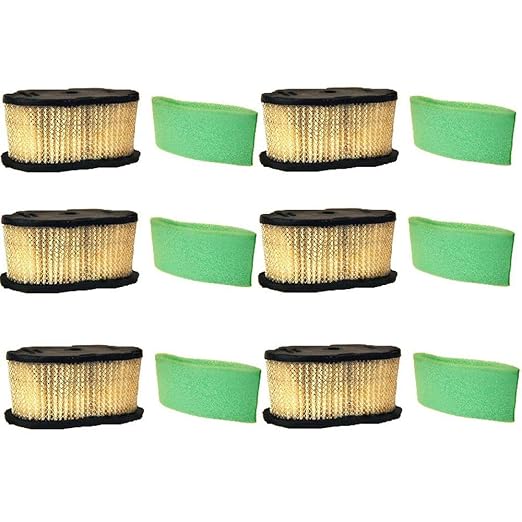 Stevens Lake Parts Set of 6 Air Filter & Pre-Filter Set Fits Universal Products Models 5059H 5059H-A 690610 690610-A 697029 697029-A 98596 98596-A