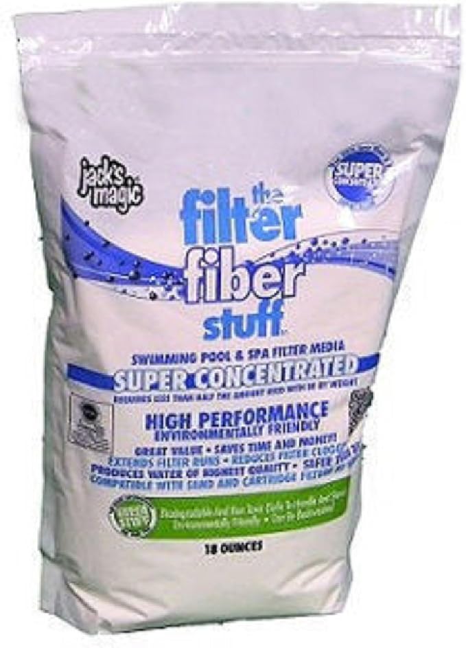 Jack's Magic The Filter Fiber Stuff Pool Filter Media 18 Ounce JMFIBER18