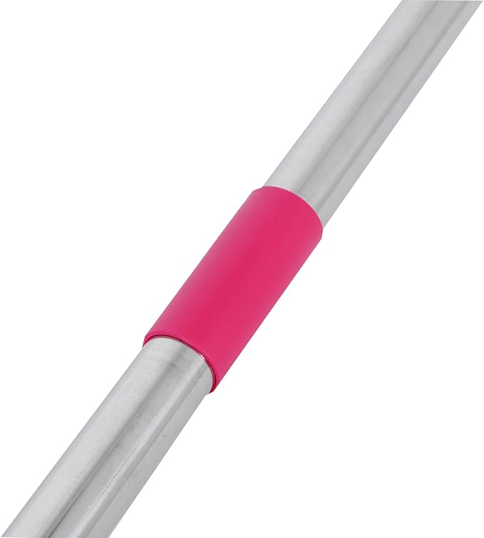 Multifunctional Broom, Telescopic Carpet Rake Rubber Pp 12.6in Brush Easy Wash Floor Carpet Broom for Pet Hair Dust Removal Tile Window Cleaner (Pink)