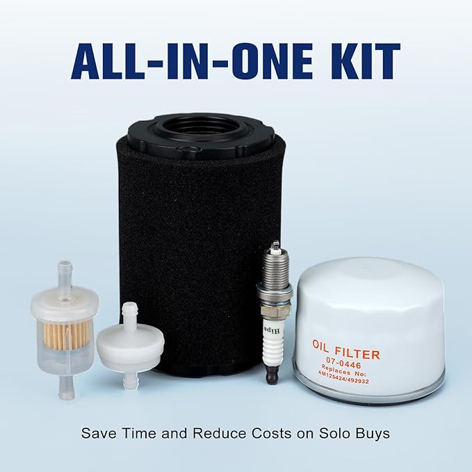 Air Filter Maintenance Kit for Husqvarna YTA18542 YTA22V46 YTA24V48 YTH18542 YTH22V46 YTH2348 YTH24V48 YTH24V54 Z246 Z254 Mower w/ 17.5hp 19.5hp 20hp 21hp B&S Engine