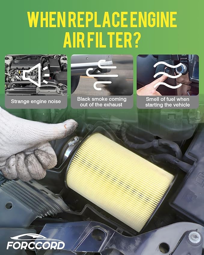 Engine Air Filter Fits for 26-18 Audi Q5 2023-18 A5 Quattro/A5 Sportback, 26-21 Q5 Sportback, 25-17 A4 Quattro/A4 allroad, 25-17 A4 Air Filter Replacement 8W0 133 843 C Car Accessories 1-Pack