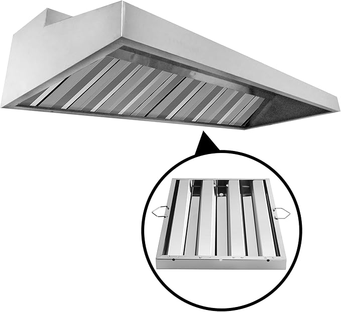 New Star Foodservice 54330 Stainless Steel Hood Filter, 16" W x 25" H