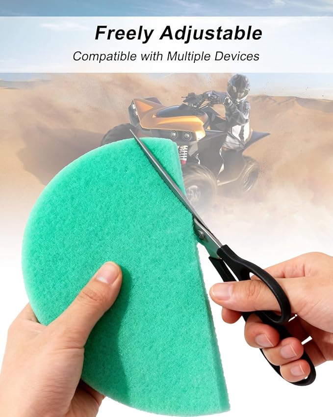 Foam A-ir Filter Material Sheet 12" X 16" X 5/8" Fit for Most Motorcycles ATVs Scooters Dirt Bikes and UTVs