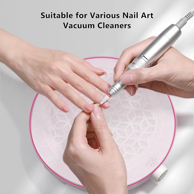 200 Sheets Nail Dust Collector Filter Paper Disposable Nail Dust Filters for Most of Nail Dust Collector Machine Nail Vacuum Dust Collector for Nail Salon Nail Supplies Accessories (new pink)