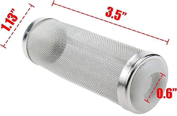 Xiaoyztan Aquarium Filter Cover,0.63 Inch / 16mm Stainless Steel Aquarium Filter Intake Cover,Shrimp Filter Guard Metal Fish Tank Filter Intake Strainer,Pack of 1