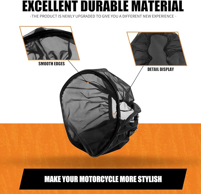 Air Filter Rain Sock Cover Dustproof Waterproof Air Filter Protective Cover Fit For Harley Touring FLHR FLHX Road King Street Glide Softail Fat Boy Sportster XL 1200 883 Dyna