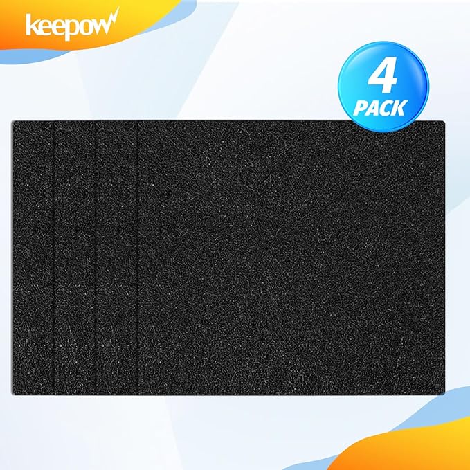 KEEPOW CF-1 Hepa Filter Replacement Compatible with Kenmore Sears Progressive CF-1, Progressive & Whispertone, Panasonic Models, Including 86883, 86880, 20-86883, 2086883, 8175084, 4 Pack