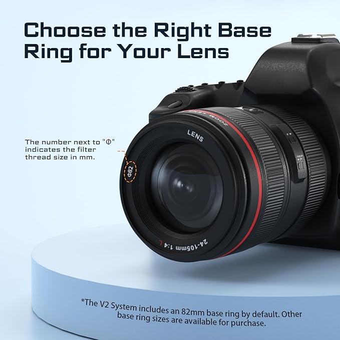 Freewell 82mm V2 Magnetic Hybrid VND/CPL 3-7 Stops Filter - Premium Quality Adjustable VND and CPL Filter Futureproof