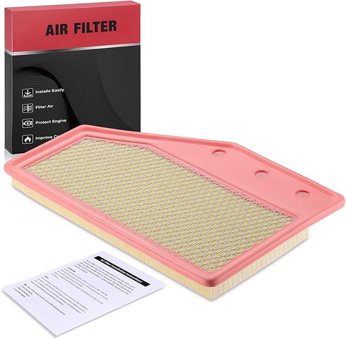 BDFHYK Engine Air Filter Compatible with Buick 2021-2022 Envision, 2018-2020 Regal Sportback/Regal TourX 2.0L l4, Compatible with Cadillac 2019 2020 2021 2022 XT4 2.0L l4, Replace# WA10419, E1538L