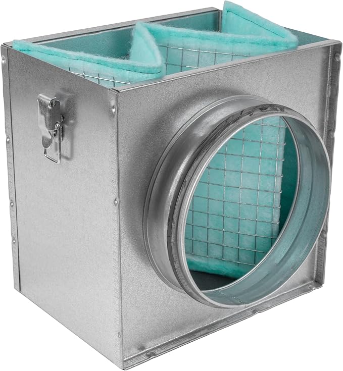 Repa Market 8" x 8" Replacement Air Filter for 6" Duct Filter Box – G3 Class Purifier Filter for Dust Collection, Lint Trap – Air Purifier – HVAC Ventilation System Filters, Home Improvement