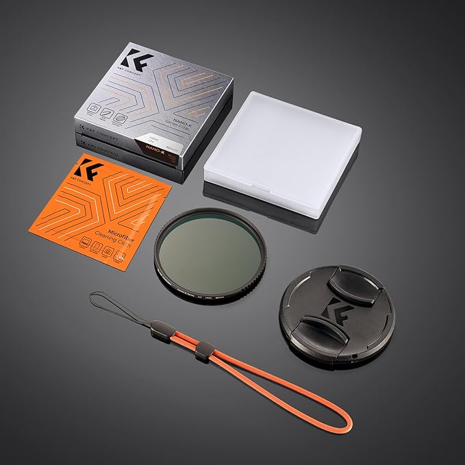 K&F CONCEPT 49mm MC UV Lens Protection Filter with Lens Cap Cleaning Cloth Optical Glass Ultra Slim 18 Multi-Layer Coatings Camera Lens UV Filter (K-Series)