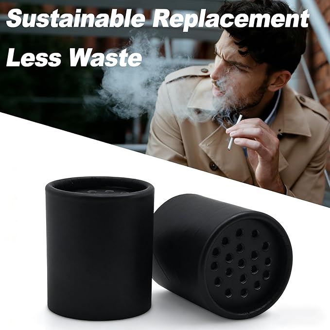 NewKe 4 Pack Replacement Filter Cartridges for Smoke Trap Personal Air Filter, 5 Stage HEPA + Activated Coconut Carbon Filter for Personal Smoke Air Filters, Smoke Filters with Long Lasting 500+ Uses