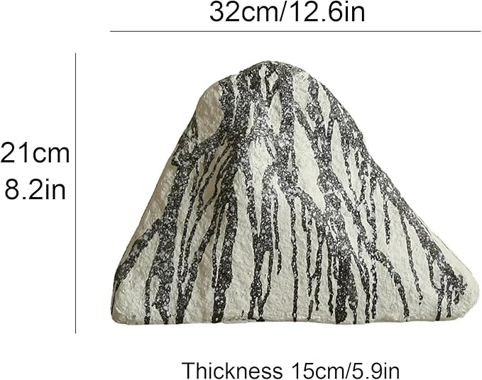 Outdoor Fake Rock Cover Realistic Lightweight Fiberglass Artificial Landscape Boulder Enclosure Protection Dome for Well Pump Septic Tank Electrical Boxes R (B)