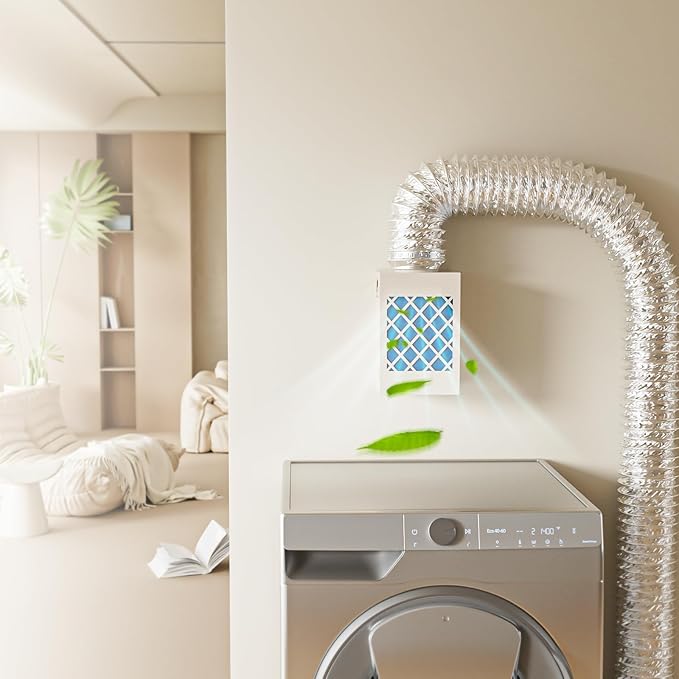 Indoor Dryer Vent Kit 10 Pack Dryer Filter Replacement, Compatible with HG Power Indoor Dryer Vent Systems, Polyester Vent Filters