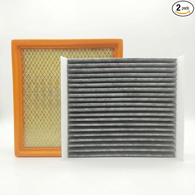 JTBU370-9895 Engine & Cabin Air Filter for Ford Mustang 2005 2006 2007 2008 2009.Replacement for CF10370,4R3Z-19N619-AA,4R3Z-9601-AA,CA9895.