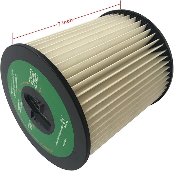 CF Clean Fairy Vacuum Cleaner Filter Replacement for Dirt Devil CV2000 series 7-Inch Central Vac Filter 8106-01 For Vacuflo Tcs-5525 Royal CS400 CS620