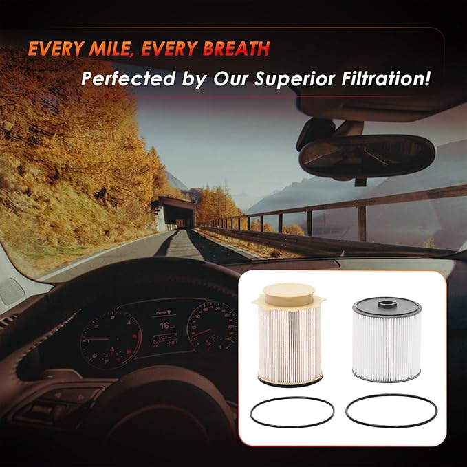 6.7 Cummins Fuel Filter Water Separator Kit Compatible with 2019–2024 Dodge Ram 2500 3500 4500 5500 6.7L Diesel Turbo Engines | Replaces 68436631AA, 68157291AA