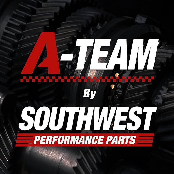A-Team Performance High Flow Washable & Reusable Round Cotton Air Filter Element - 14x2 Inch Red - Engine Air Filter Compatible w/Buick/Chevrolet/GMC/Ford/Oldsmobile & Pontiac