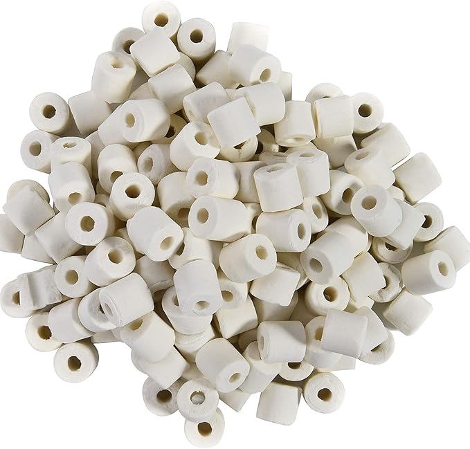 JIH Aquarium Bio Ceramic Rings Filter Media for Pond Fish Tank Canister Filter (4 lbs)