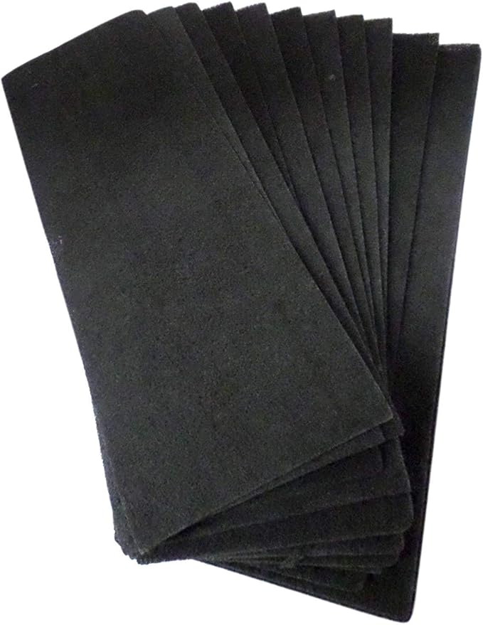 CFS – Pack of 24, Universal Cut-To-Fit Carbon Activated Pre-Filter Pads for Furnace Floor Register Vent – Fresh & Filtered Air for Indoor – Charcoal Air Filter Sheet – 4" x 12" – Black